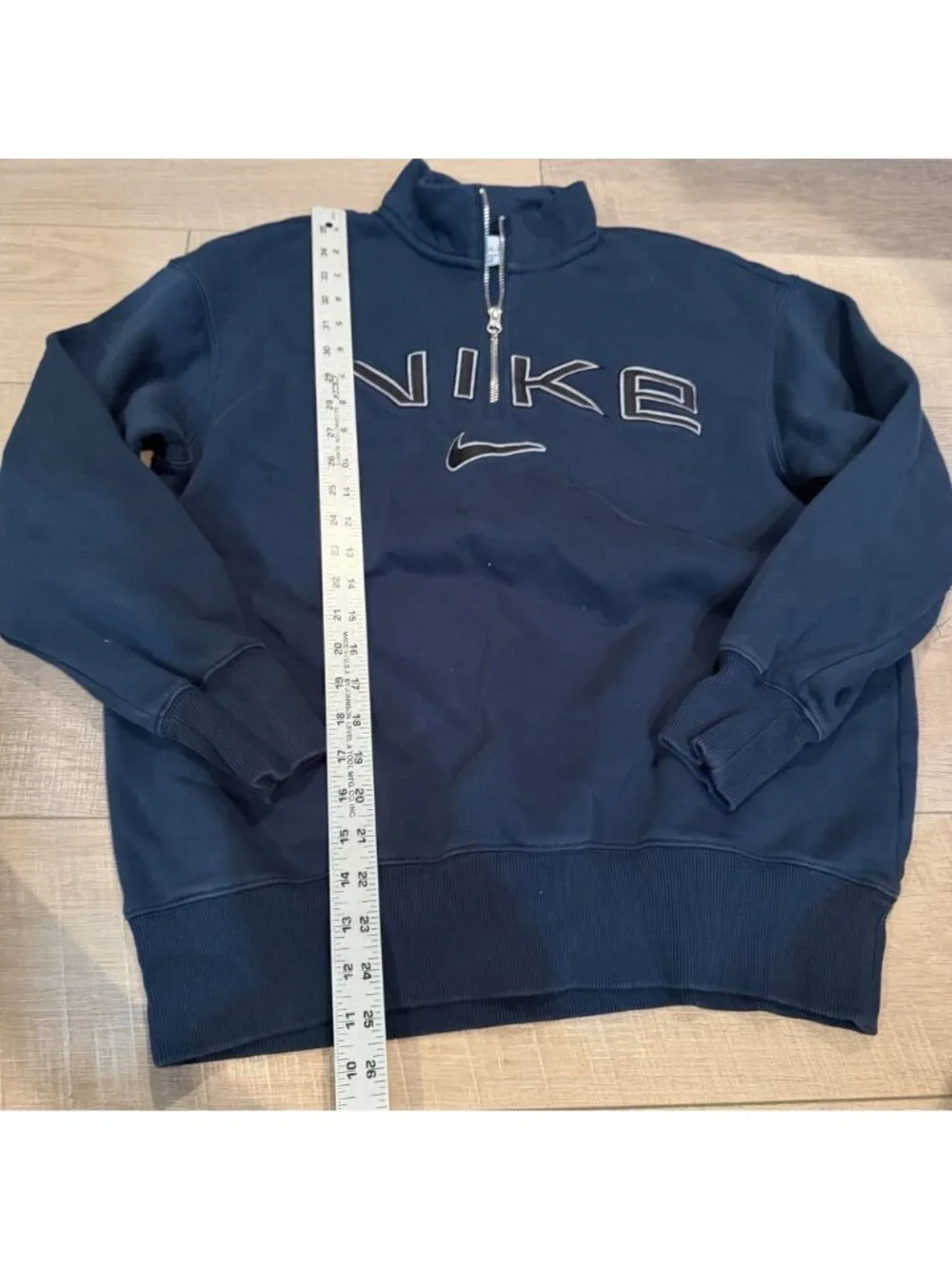 Nike Womens Blue 3/4 Zip up Sweatshirt XS